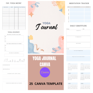 Yoga Journal Canva Template Graphic